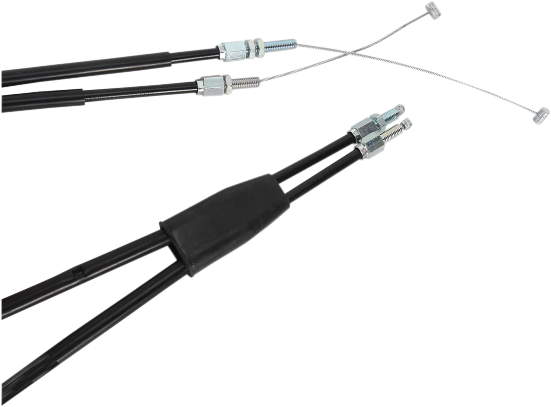 Moose Offroad Black Vinyl Throttle Cable - 36" - Honda 45-1020 - Side View