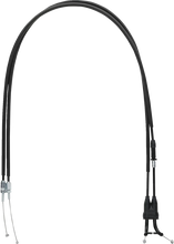Load image into Gallery viewer, Moose Offroad Black Vinyl Throttle Cable - Stock Length - Honda 45-1273 - Main Product View