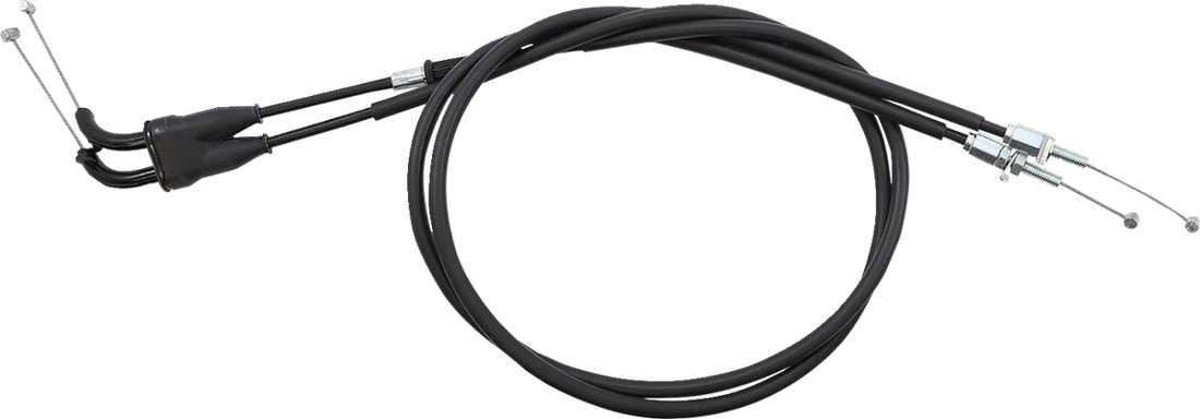 Moose Offroad Black Vinyl Throttle Cable - Stock Length - Honda 45-1273 - Side View
