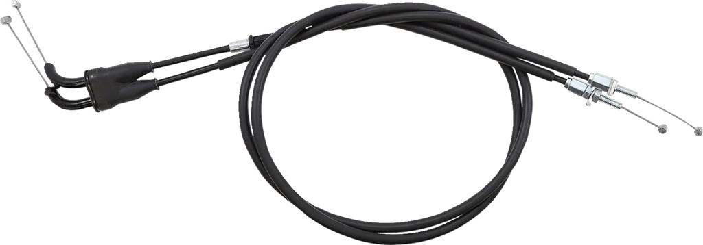 Moose Offroad Black Vinyl Throttle Cable - Stock Length - Honda 45-1273 - Side View
