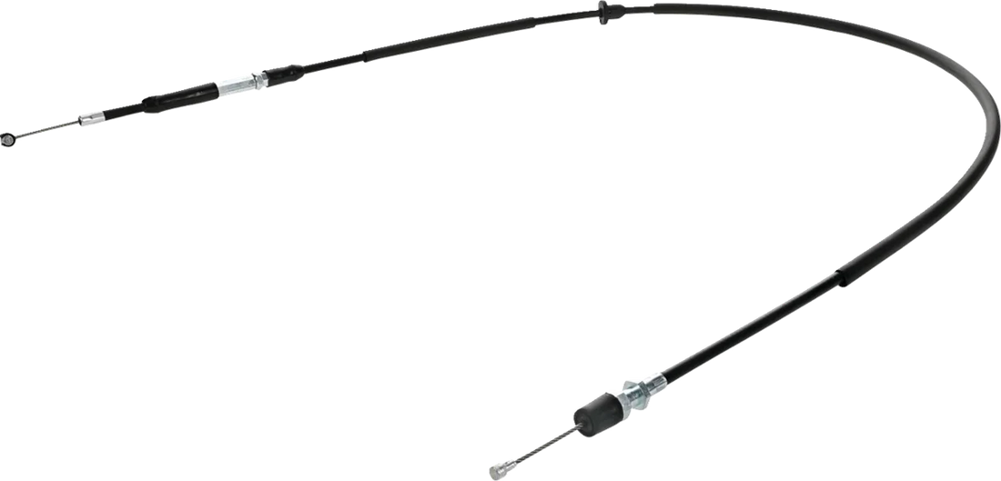 Moose Offroad Black Vinyl Throttle Cable - Stock Length - Polaris 45-1274 - Side View