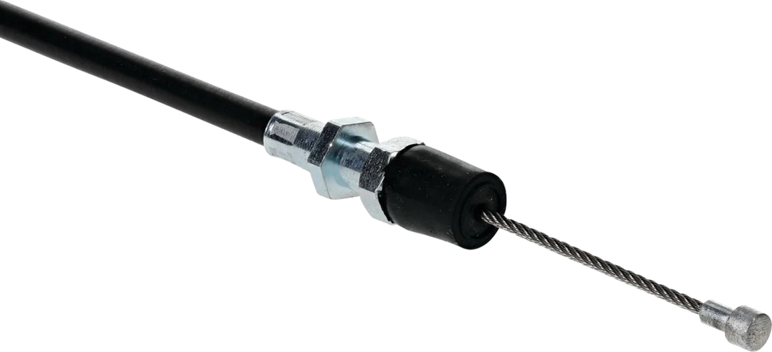 Moose Offroad Black Vinyl Throttle Cable - Stock Length - Polaris 45-1274 - Back View