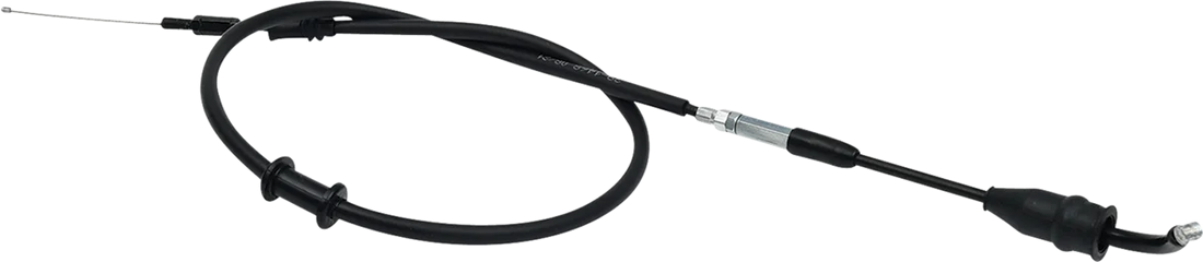 Moose Offroad Black Vinyl Throttle Cable - Stock Length - Yamaha 45-1269 - Side View