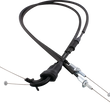Load image into Gallery viewer, Moose Offroad Black Vinyl Throttle Cable - Stock Length - 45-1279 fits Honda CRF - Side View