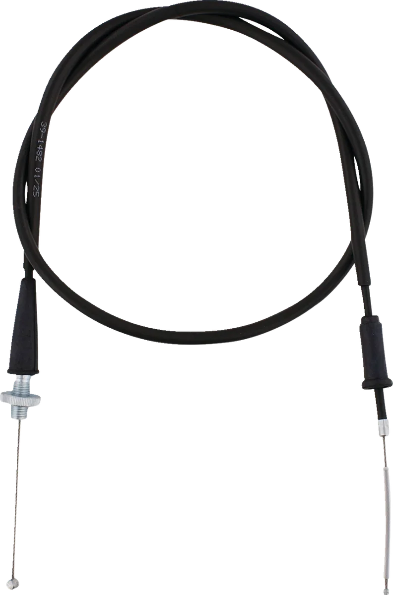 Moose Offroad Black Vinyl Throttle Cable - Stock Length - 45-1283 fits Beta X-trainer - Side View