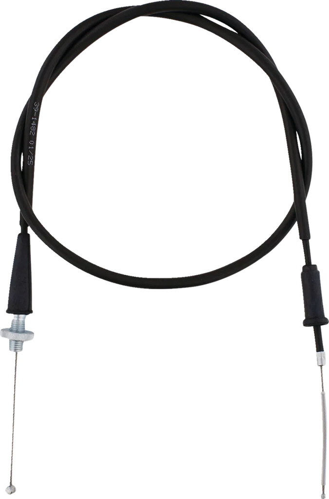 Moose Offroad Black Vinyl Throttle Cable - Stock Length - 45-1283 fits Beta X-trainer - Side View