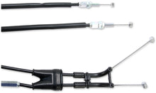 Load image into Gallery viewer, Moose Offroad Black Vinyl Throttle Cable - Stock Length - Yamaha 45-1182 - Side View