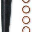 Load image into Gallery viewer, Moose Offroad Brake Line - Front - Stainless Steel - K02-1-046/P fits Kawasaki / Suzuki - Side View