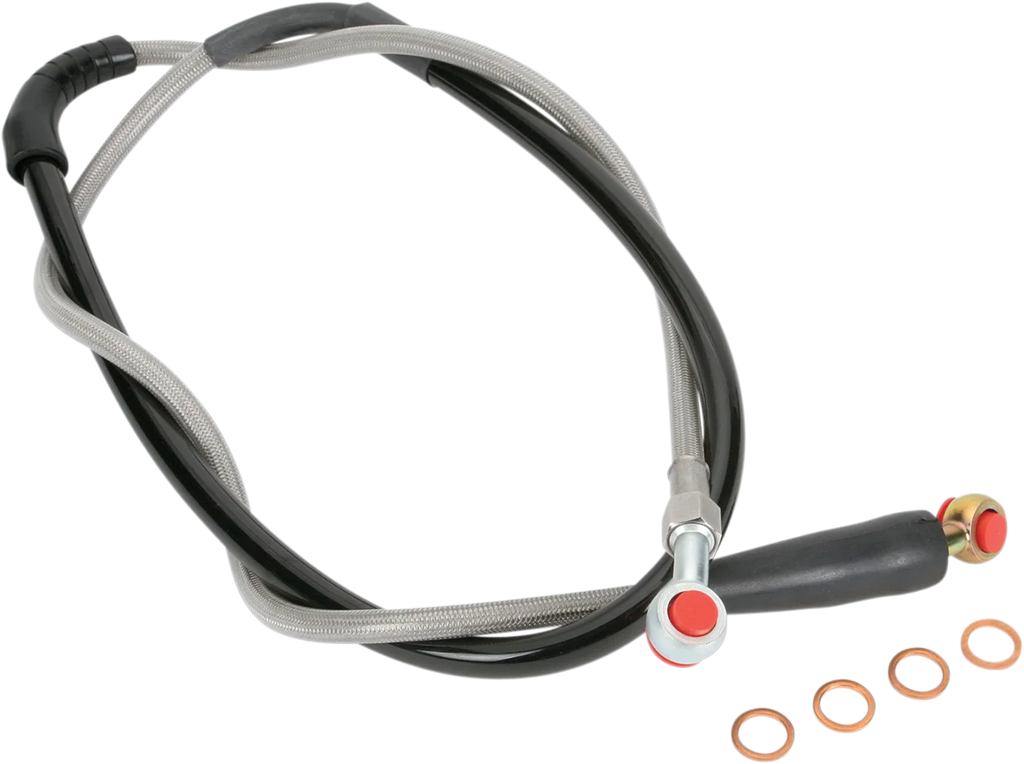Moose Offroad Brake Line - Rear - S01-2-034/P fits Suzuki - Side View