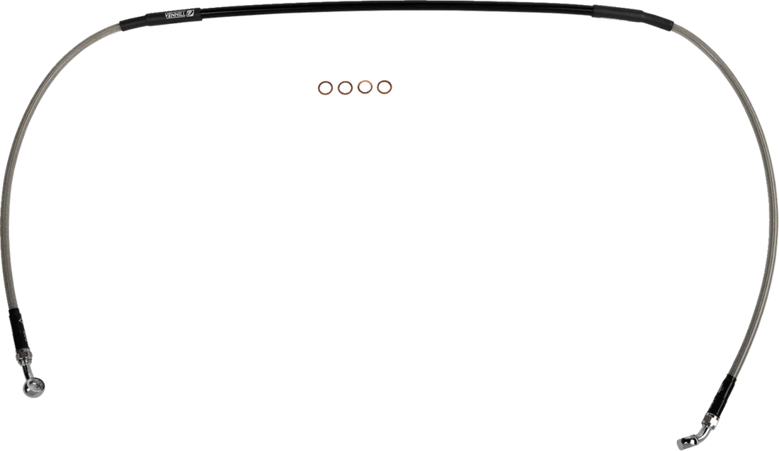 Moose Offroad Brake Line - Stainless Steel K02-1-061/P - Side View