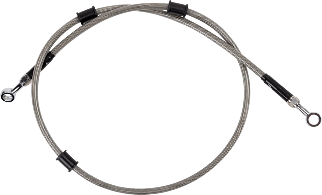 Moose Offroad Brake Line - Stainless Steel Y01-2-049/P - Side View