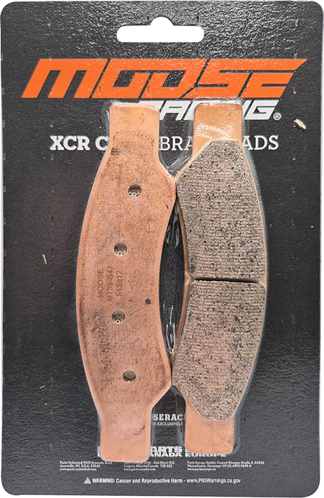 Moose Offroad Brake Pad - Rear - M735-S47 fits Can-Am - Side View