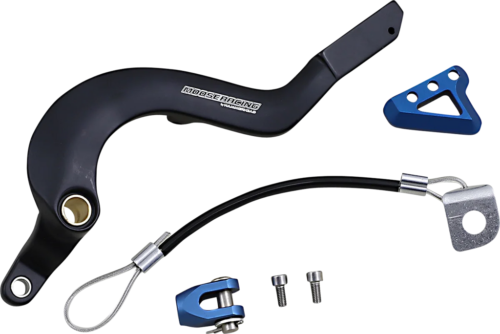 Moose Offroad Brake Pedal - Blue - 82-0224-21-22 fits Yamaha - Side View