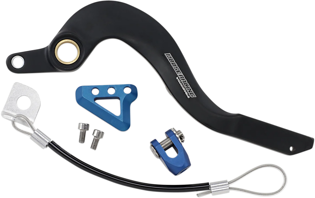 Moose Offroad Brake Pedal - Blue - Yamaha 82-0226-21-22 fits Yamaha - Side View