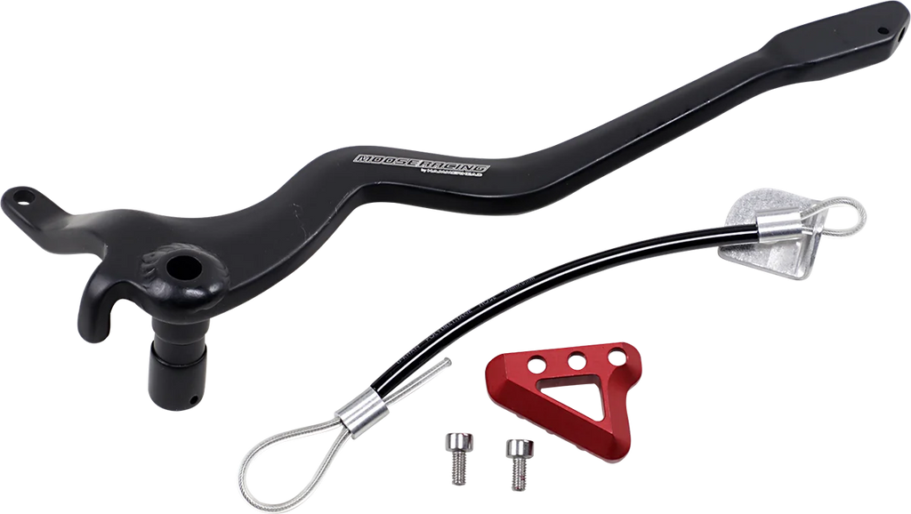 Moose Offroad Brake Pedal - Red - 82-0101-21-11 fits Honda - Side View