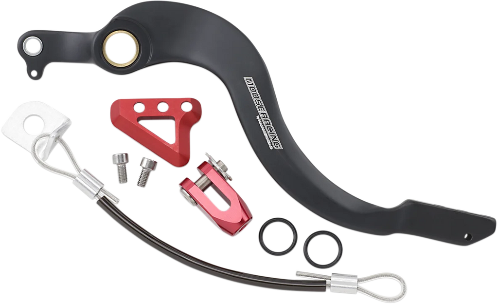 Moose Offroad Brake Pedal - Red - 82-0106-21-11 fits Honda - Main Product View