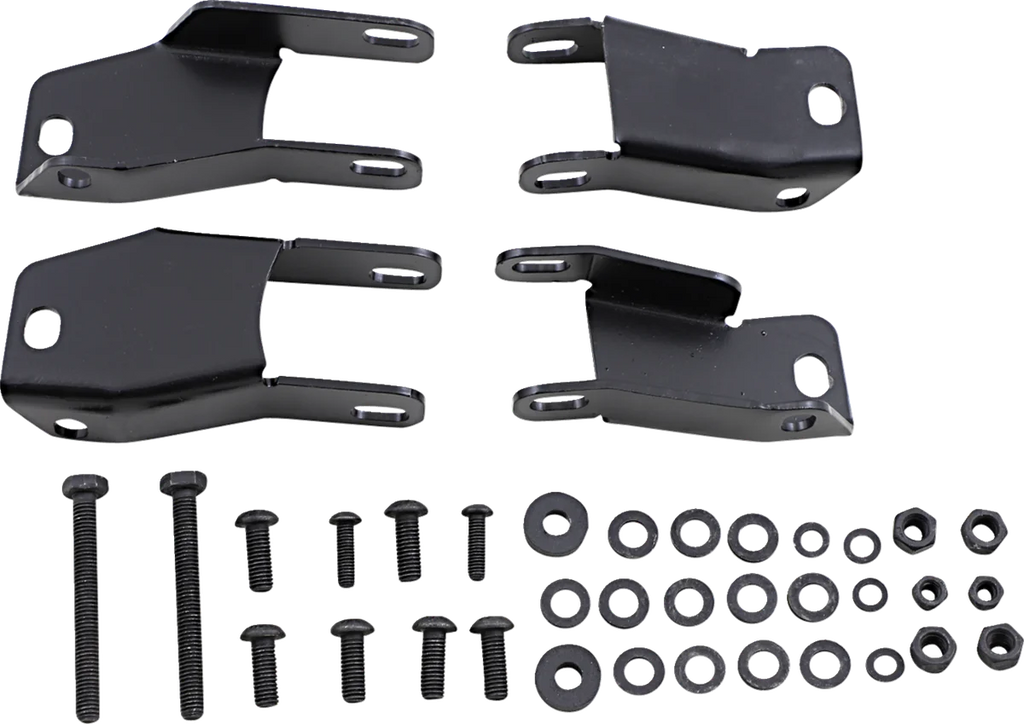 Moose Offroad Bumper Hardware - Front - 244.7160.1 fits Yamaha Grizzly - Side View