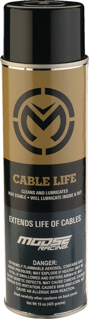Moose Offroad Cable Lube - 15 oz. net wt. - Aerosol MALCB241215 - Side View