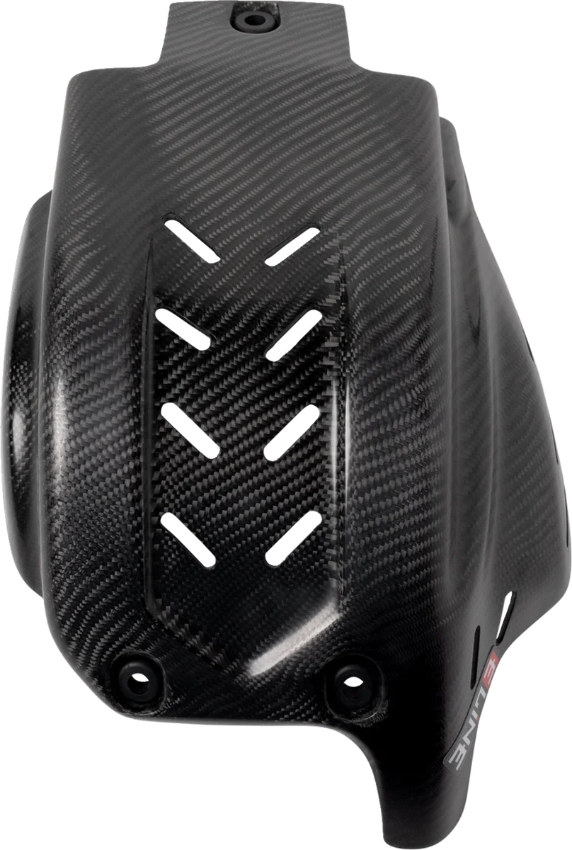 Moose Offroad Carbon Fiber Skid Plate - YSP45020 fits Yamaha YZ 250 / YZ 450 FX - Back View