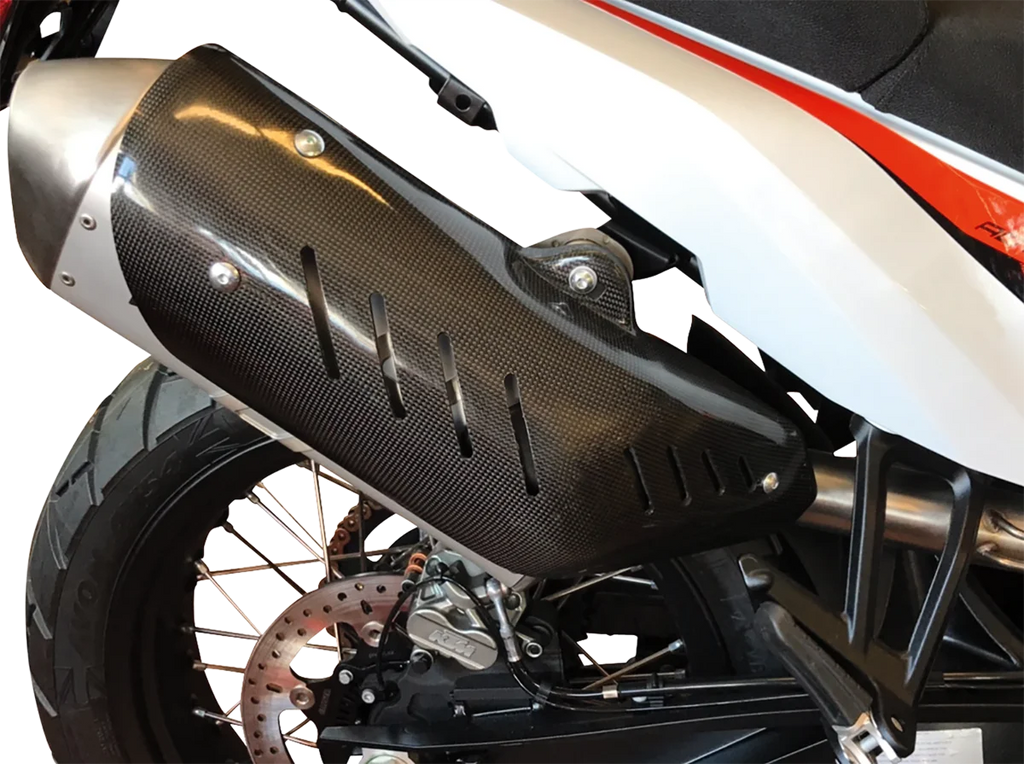 Moose Offroad Carbon Muffler - Bag Guard MBG355020 - Installation View