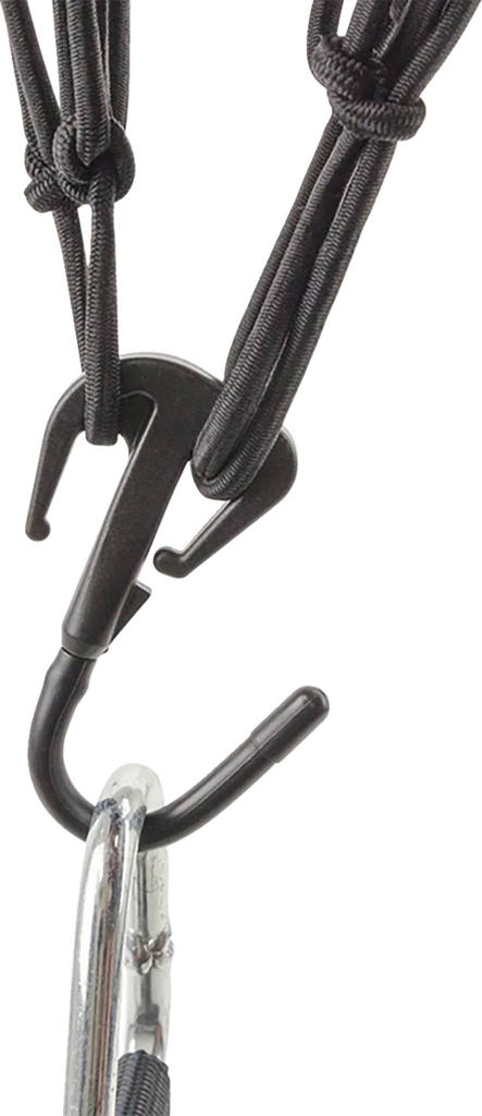 Moose Offroad Cargo Net - Adjustable - 15" x 15" - Black 50152-NM - Back View