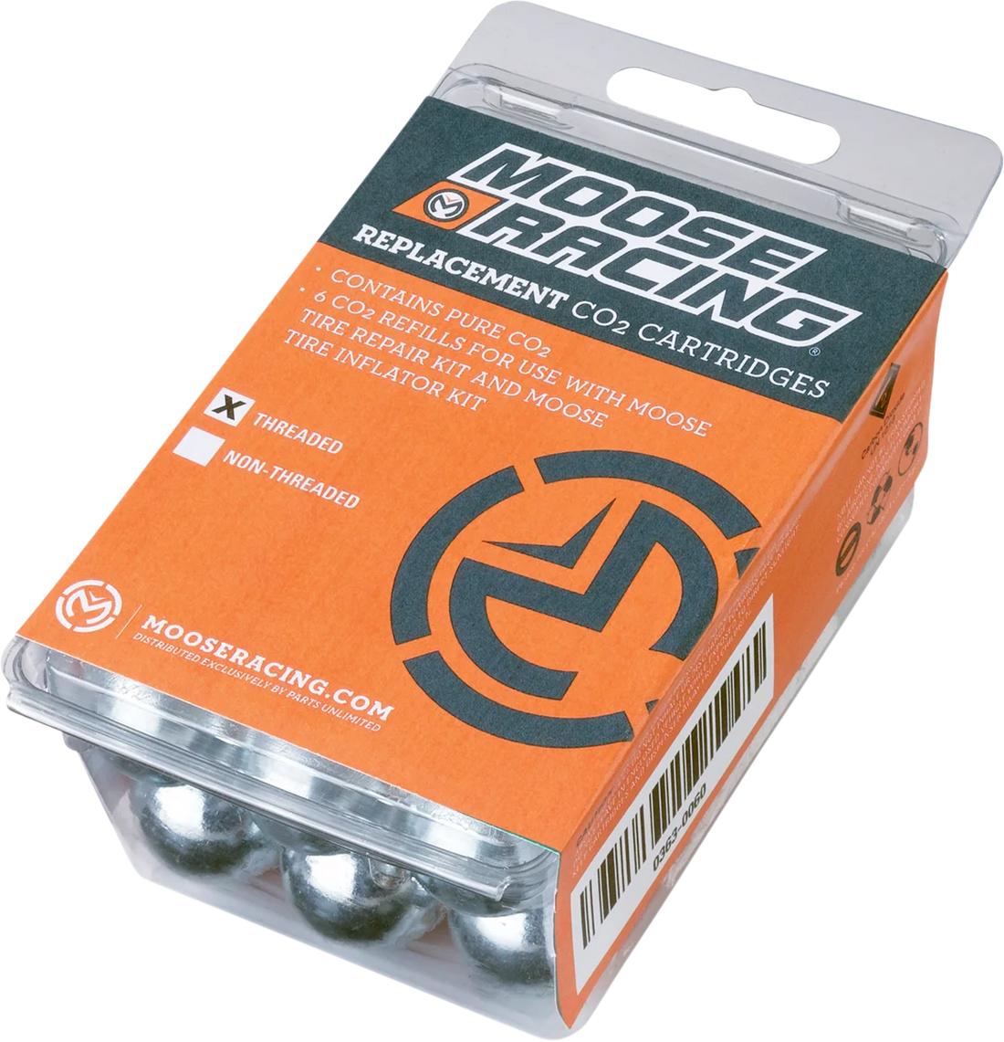Moose Offroad Cartridge - 16 Gauge Non Thread - CO2 0363-0061 - Side View