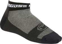 Load image into Gallery viewer, Moose Offroad Casual Low Socks - Black/Gray - S/M 34310788 - Main Product View