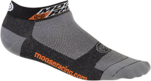 Load image into Gallery viewer, Moose Offroad Casual Low Socks - Black/Gray - S/M 34310788 - Side View
