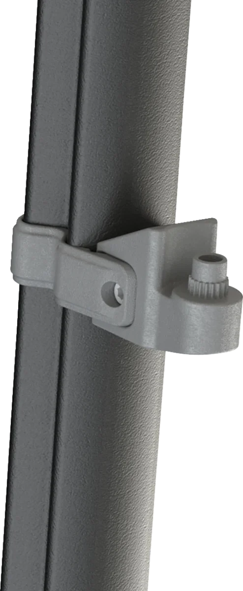 Moose Offroad Clamp - Mirror/Side View - Black CFPRO-1 - Back View