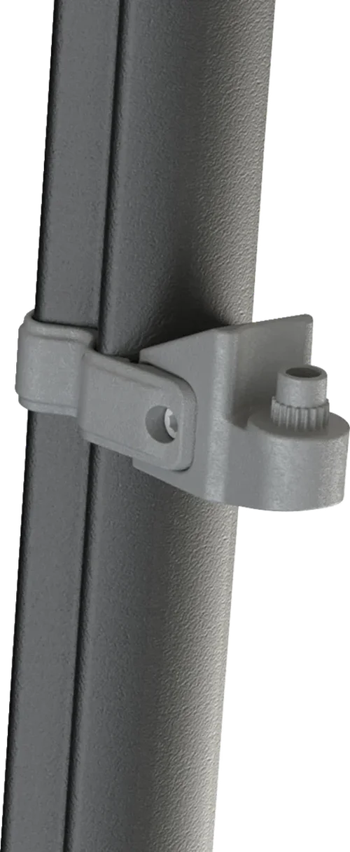Moose Offroad Clamp - Mirror/Side View - Black CFPRO-1 - Back View