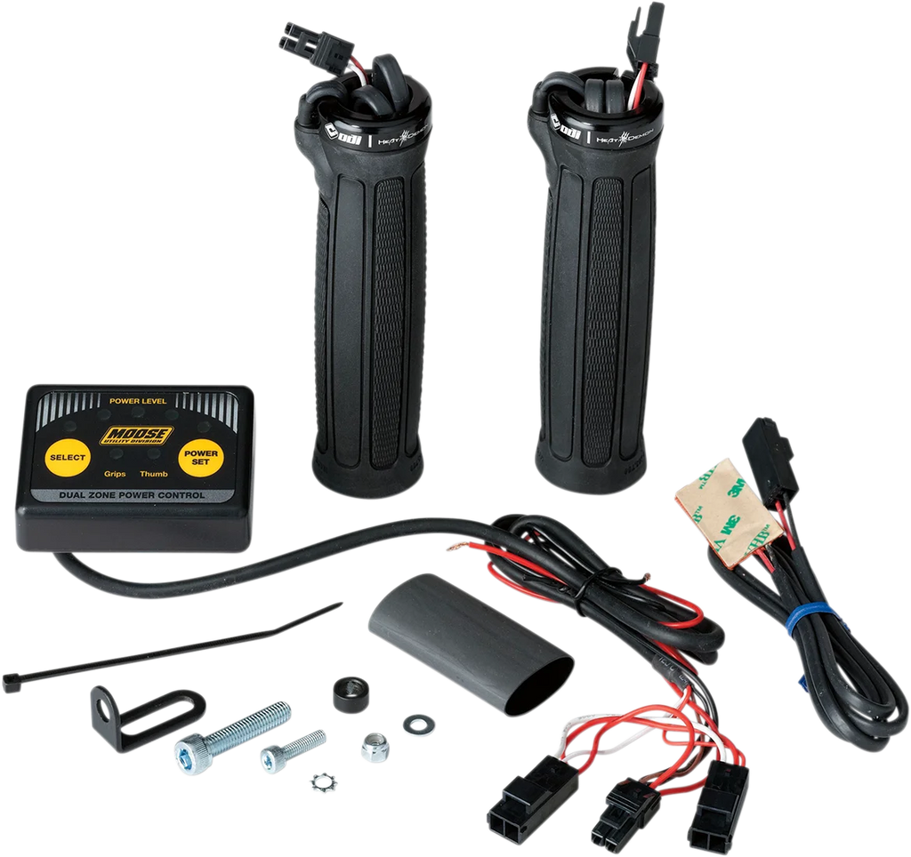 Moose Offroad Clamp-On Dual Zone Heated Grip Kit for ATVs - Thumb Warmer 215071 - Main Product View