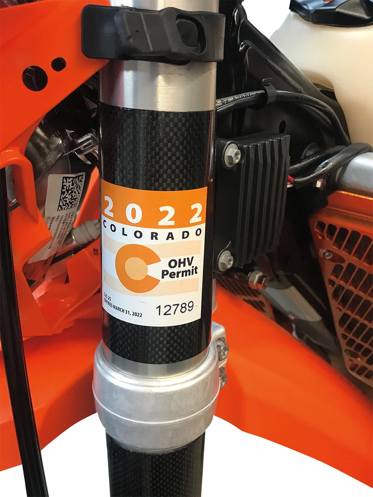 Moose Offroad Clip-On Registration Holder SH1 - Side View