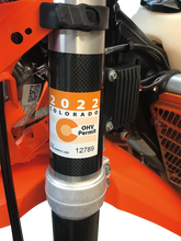 Load image into Gallery viewer, Moose Offroad Clip-On Registration Holder SH1 - Side View