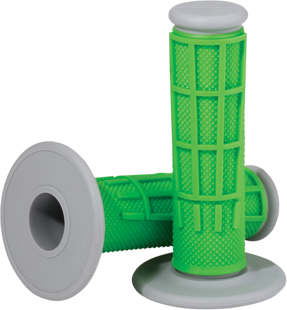 Moose Offroad Comp Diamond Half Waffle Grips - Green 1MG2315-GEM - Side View