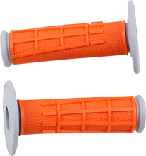 Load image into Gallery viewer, Moose Offroad Comp Diamond Half Waffle Grips - Orange 1MG2315-VEM - Main Product View