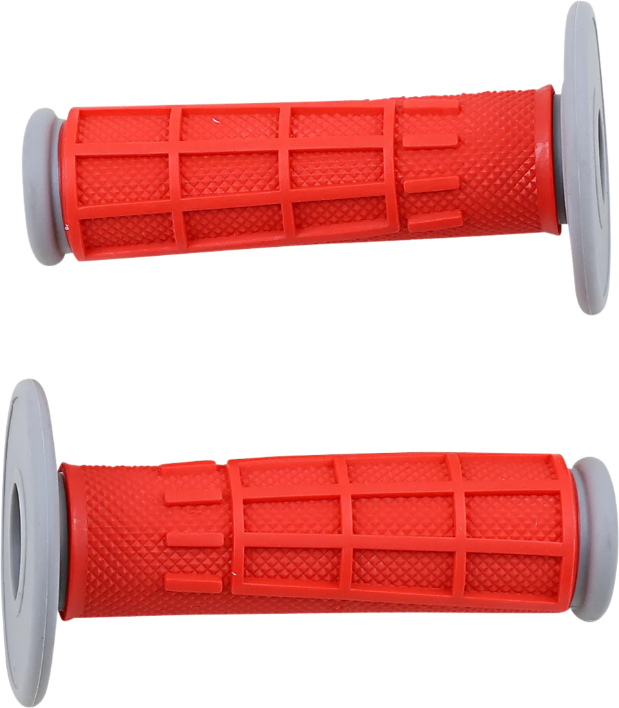 Moose Offroad Comp Diamond Half Waffle Grips - Red 1MG2315-REM - Main Product View