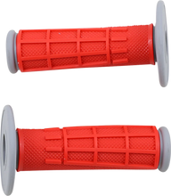 Load image into Gallery viewer, Moose Offroad Comp Diamond Half Waffle Grips - Red 1MG2315-REM - Main Product View