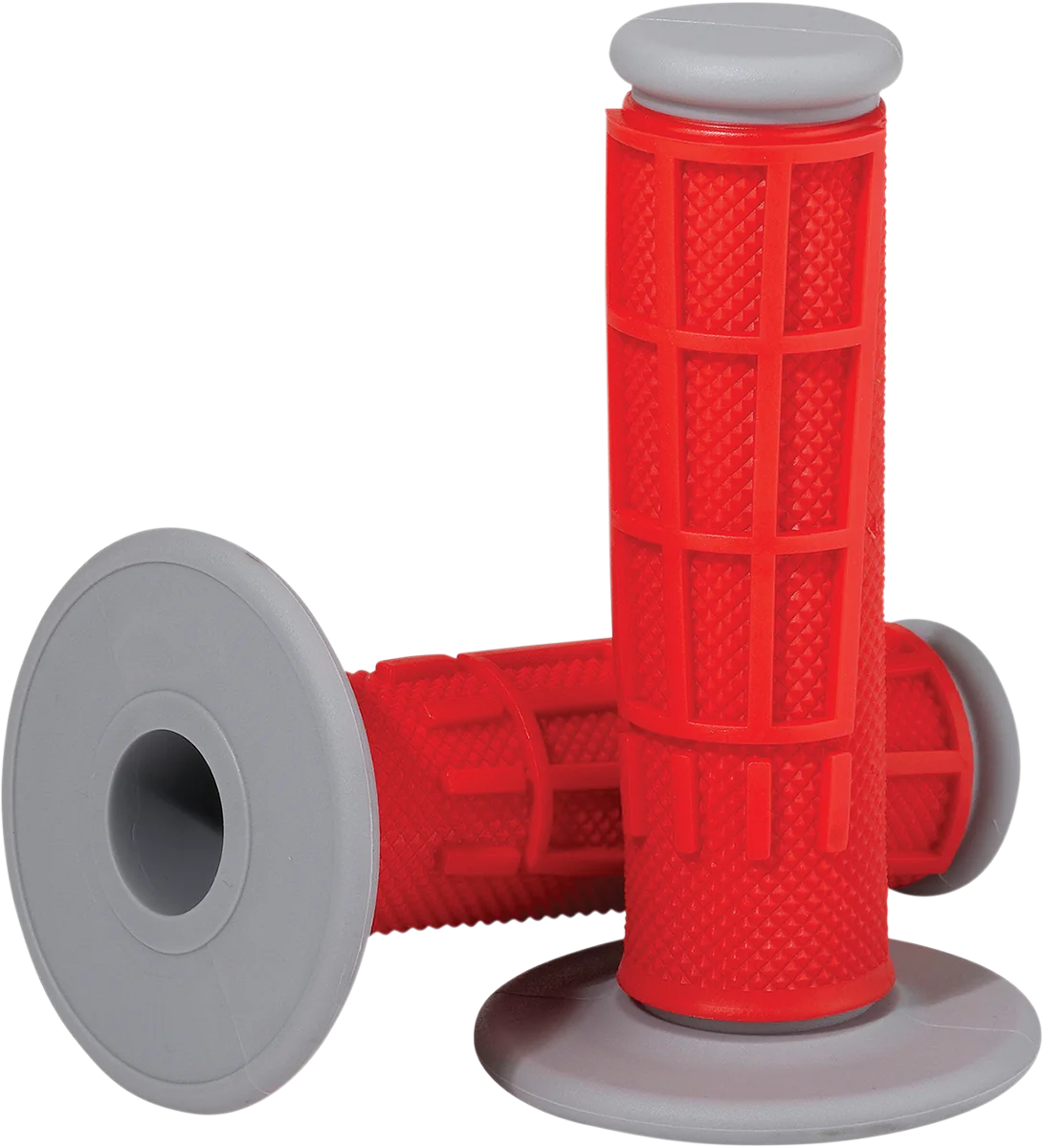 Moose Offroad Comp Diamond Half Waffle Grips - Red 1MG2315-REM - Side View