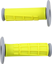 Load image into Gallery viewer, Moose Offroad Comp Diamond Half Waffle Grips - Yellow 1MG2315-YEM - Main Product View