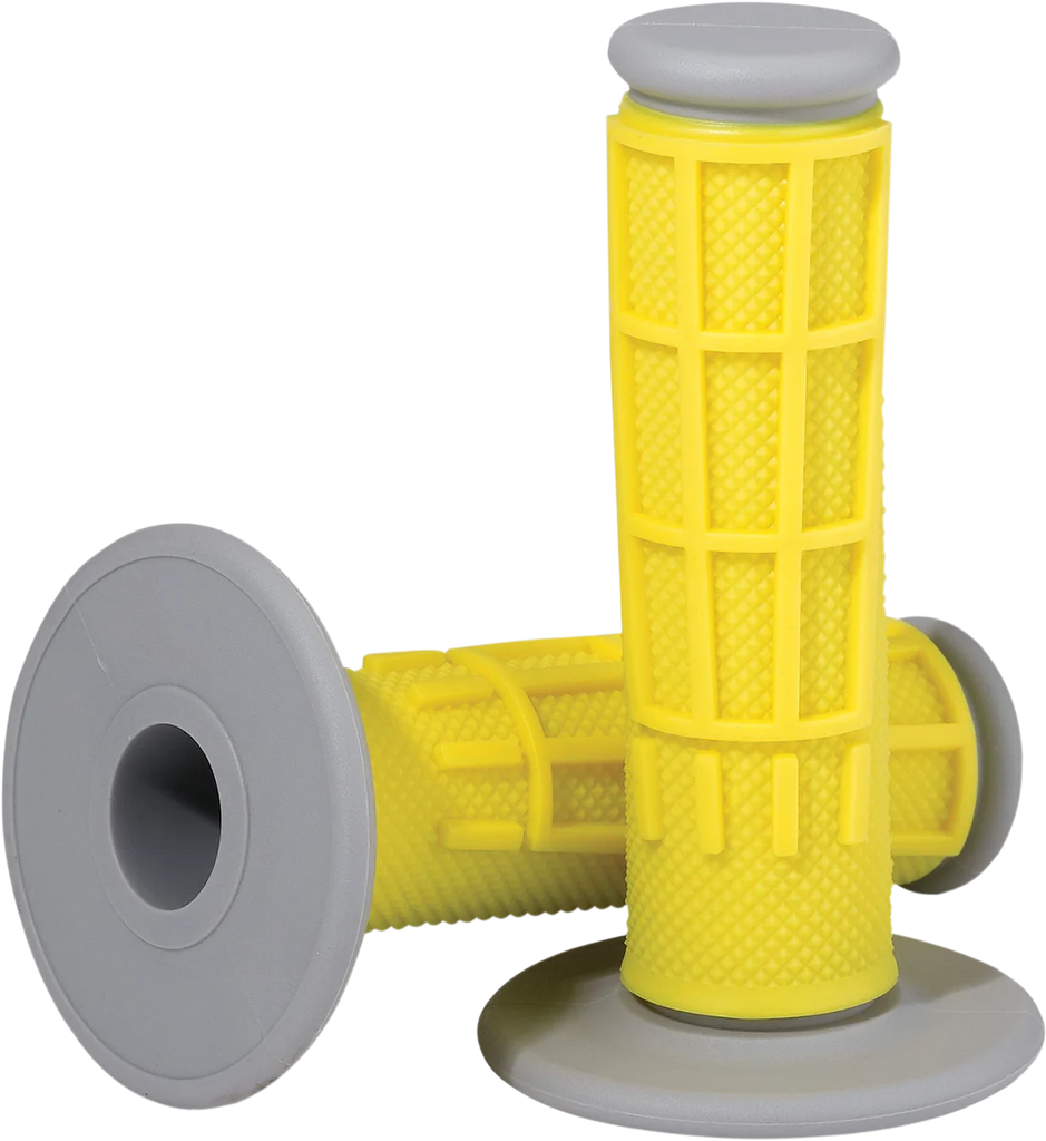 Moose Offroad Comp Diamond Half Waffle Grips - Yellow 1MG2315-YEM - Side View