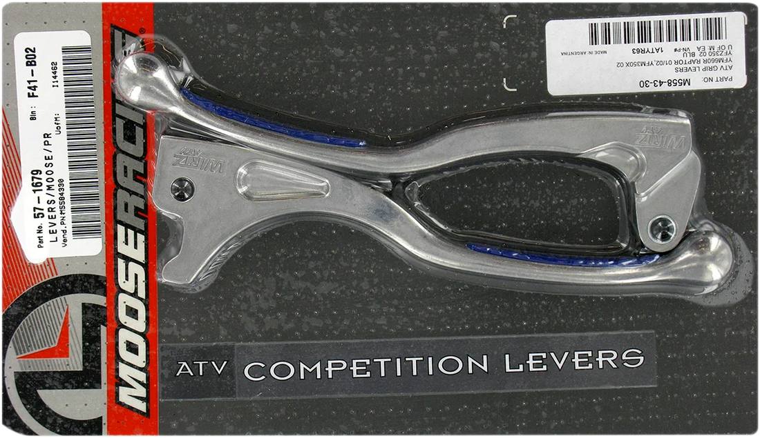 Moose Offroad Competition Grip Lever Set - Black 1ATYR63 - Side View