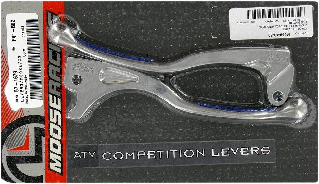 Moose Offroad Competition Grip Lever Set - Black 1ATYR63 - Side View