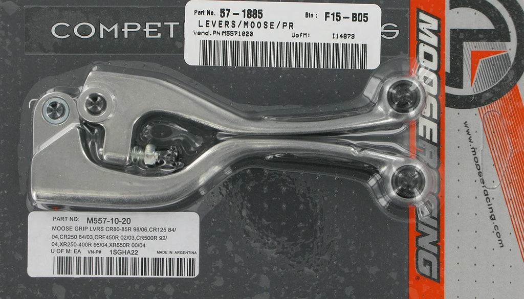 Moose Offroad Competition Lever Set - Black 1SGHA22 - Side View