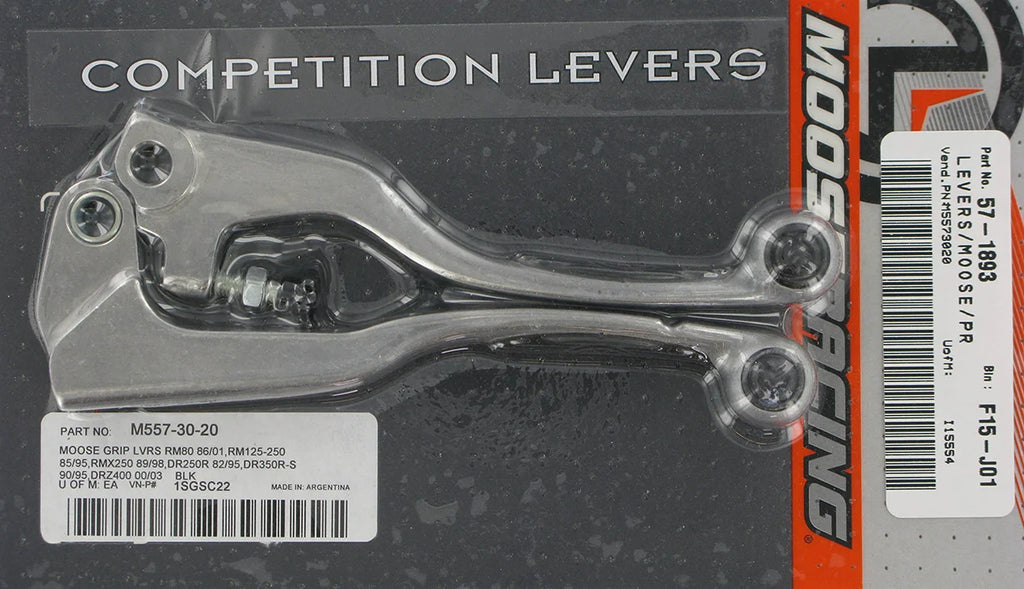 Moose Offroad Competition Lever Set - Black 1SGSC22 - Side View
