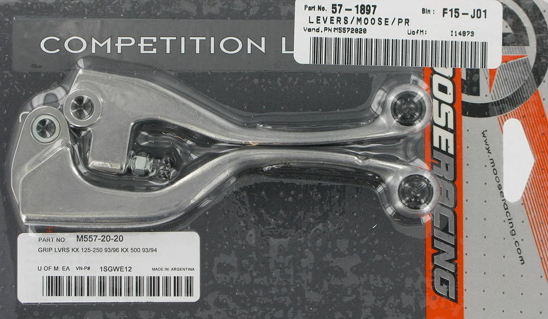 Moose Offroad Competition Lever Set - Black 1SGWE12 - Side View