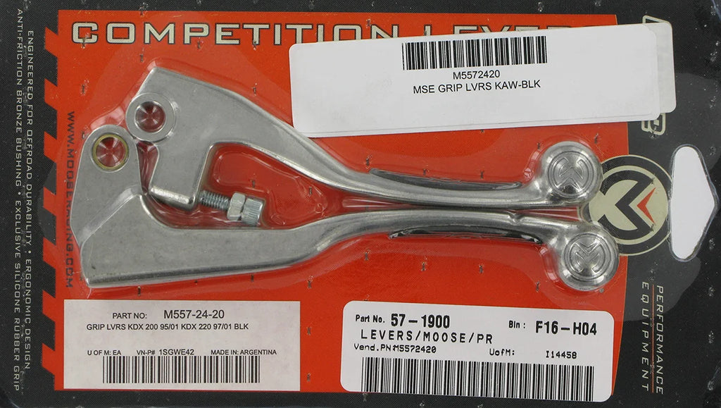 Moose Offroad Competition Lever Set - Black 1SGWE42 - Side View