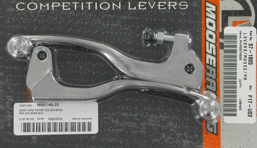 Moose Offroad Competition Lever Set - Black 1SGYG12 - Side View