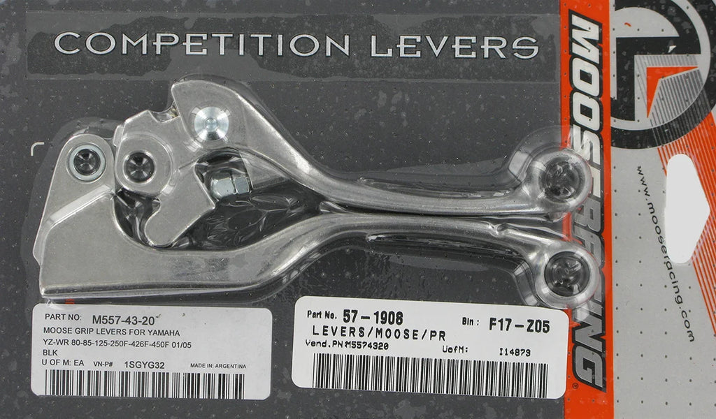 Moose Offroad Competition Lever Set - Black 1SGYG32 - Side View