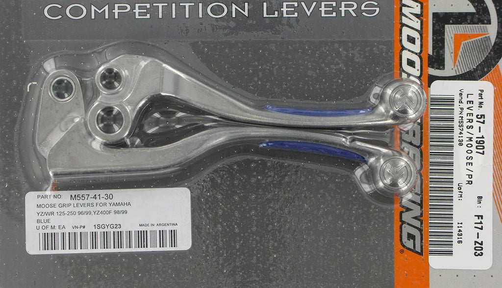 Moose Offroad Competition Lever Set - Blue 1SGYG23 - Side View