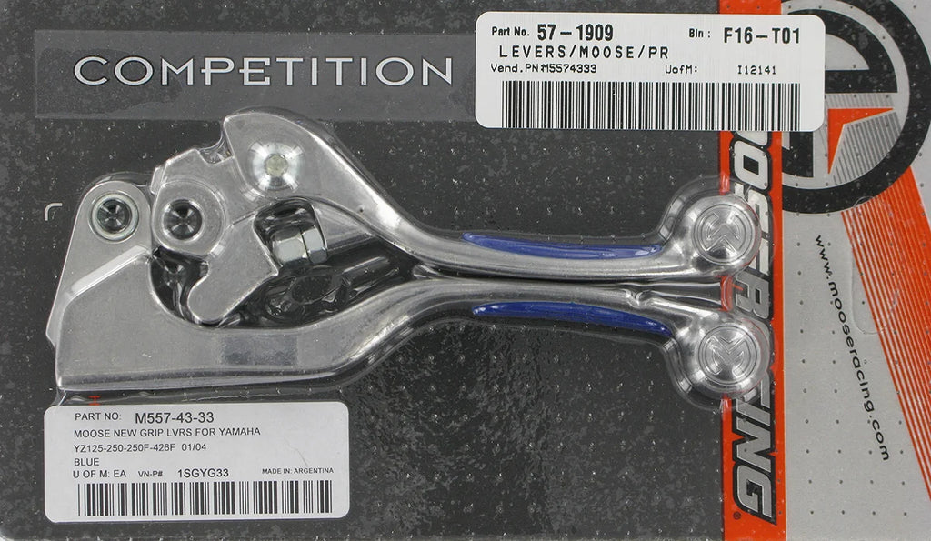 Moose Offroad Competition Lever Set - Blue 1SGYG33 - Side View